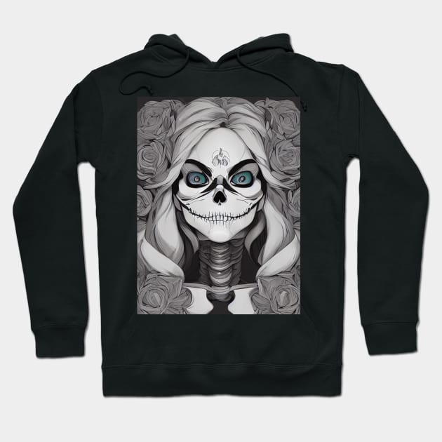 Beyond Mortality: Embodying the Eternal Power of Skulls in Art and Design Hoodie by ShyPixels Arts